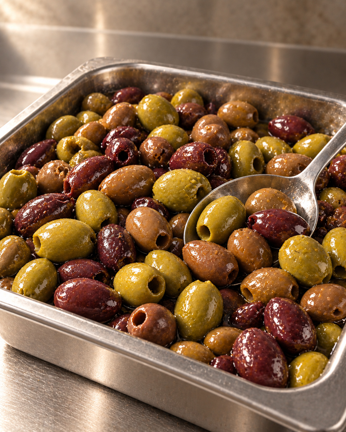 Olive Medley, Pitted